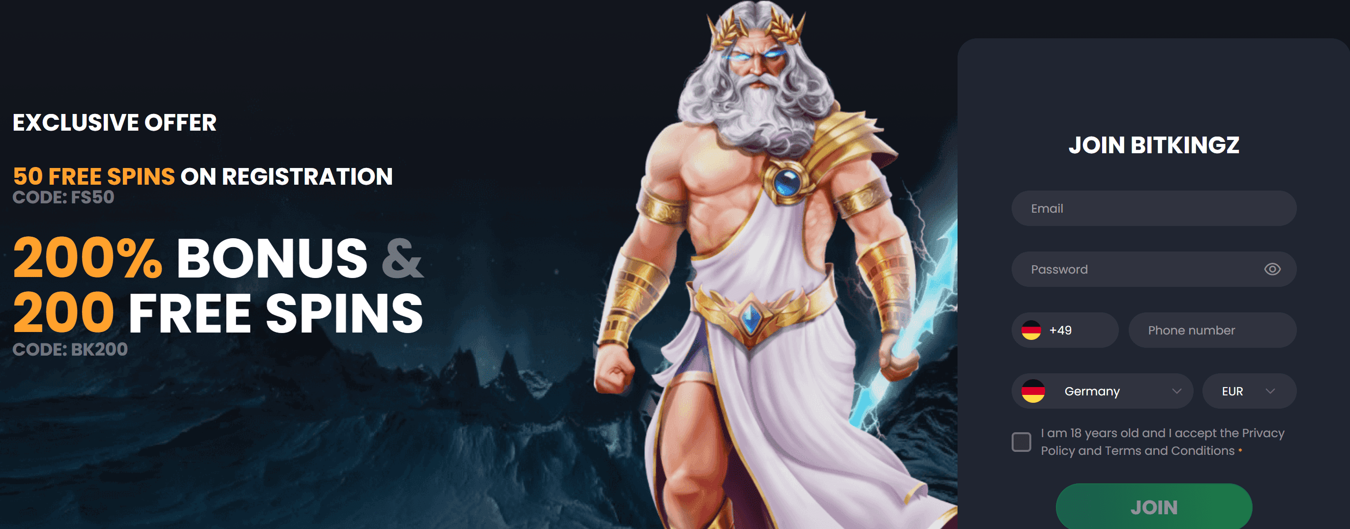 Bitkingz Casino Screenshot