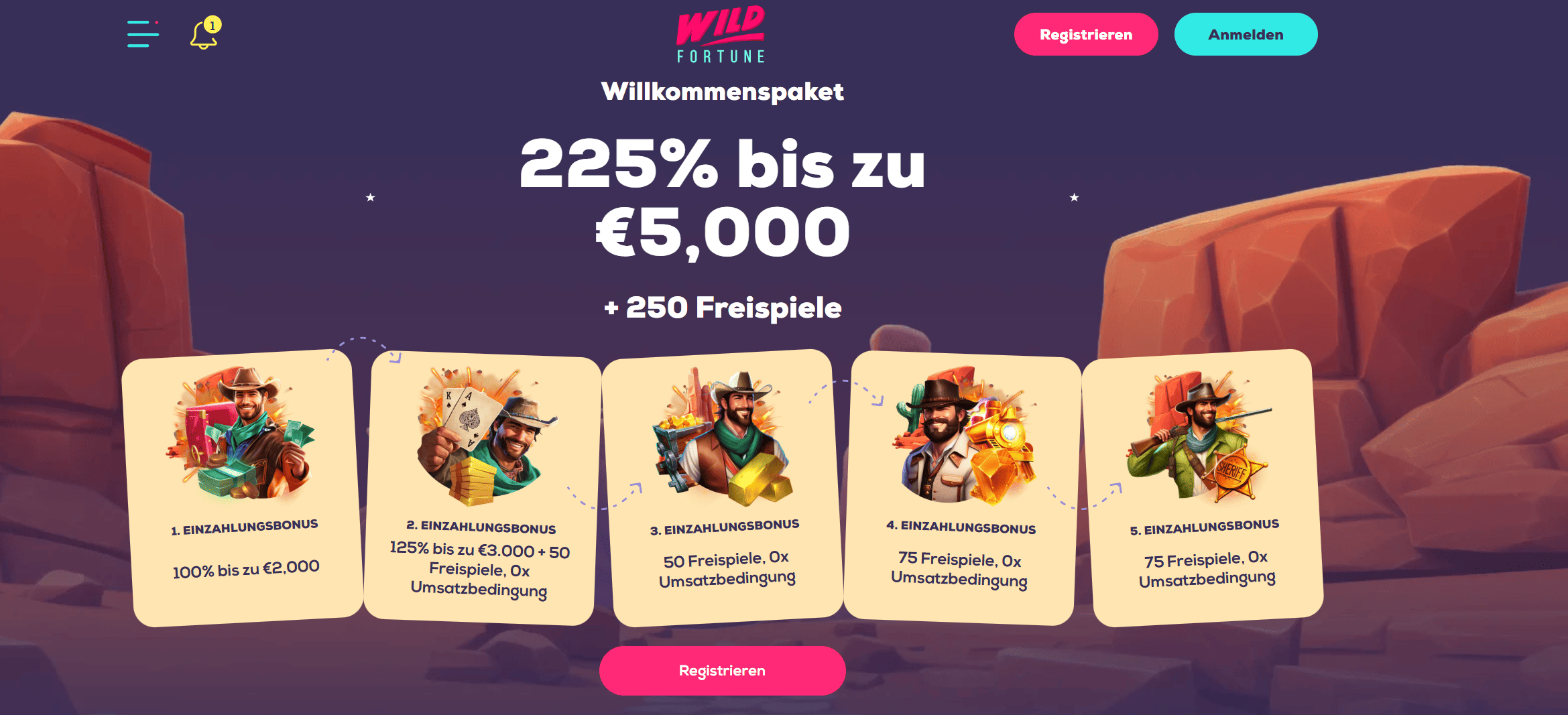 Wild Fortune Casino Screenshot