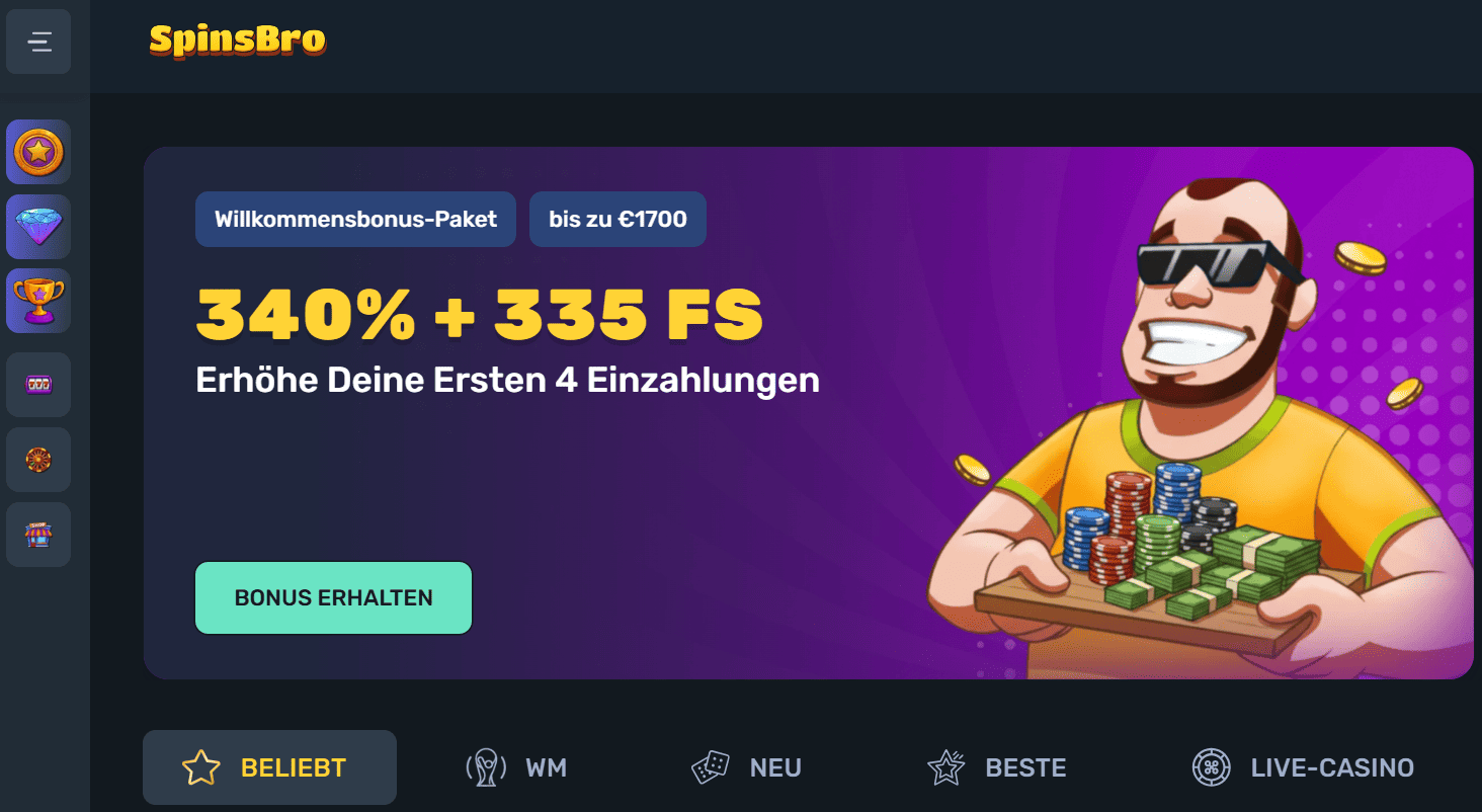 SpinsBro Casino Screenshot
